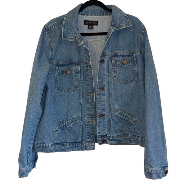Rachel Zoe light denim jacket, size XL - Picture 1 of 5